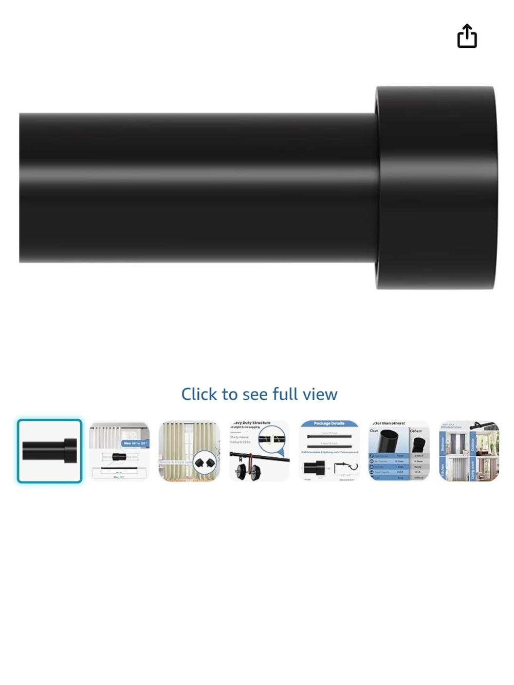 66-120 Inch Heavy Duty Adjustable Curtain Rod For Windows (42)
